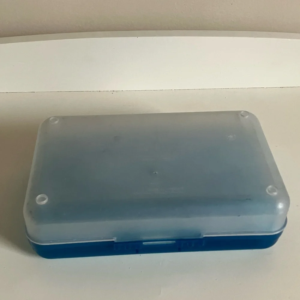 Vintage Blue SpaceMaker Storage Box